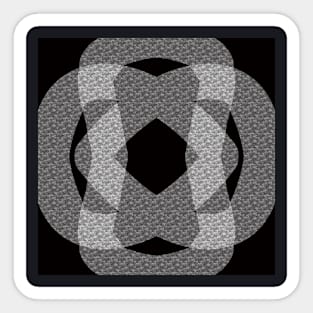 Abstract Black and Grey Sticker